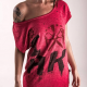 An kei Love Burgandy T-shirt