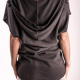 An kei - „Black Dirty Flecee“ suknelė-megztinis