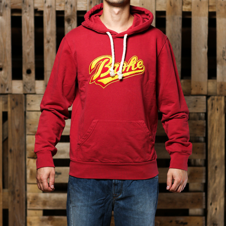 Broke Felpa Cappuccio Baseball red