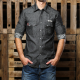 Broke Clothing – „Camicia Rodeo Grey Denim“ marškiniai