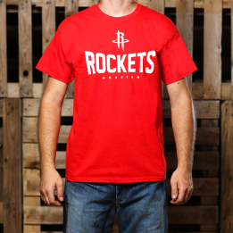NBA "Houston Rockets" logo signed T-shirt