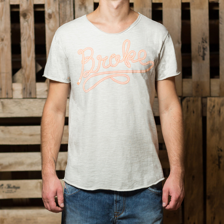 Broke Opencut crewneck Rope  white
