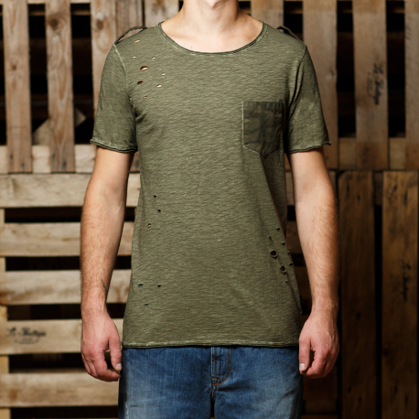 An kei - „Green Military Plain“ marškinėliai