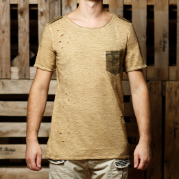 An kei - „Rich Military Gold“ marškinėliai