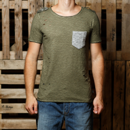An kei New Basic Army T-shirt