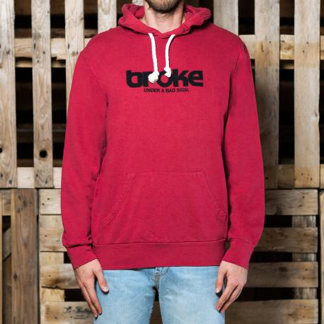 Broke Clothing - „Felpa Cappuccio Logo“ džemperis su gobtuvu