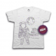 ABA - Baltos spalvos „Astronaut“ marškinėliai