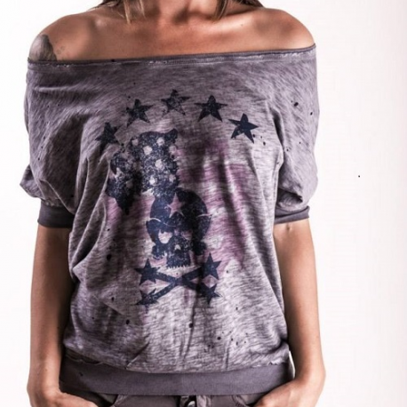 An kei Gray America T-shirt