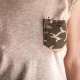 An kei - „Military OldGold“ marškinėliai trumpomis rankovėmis
